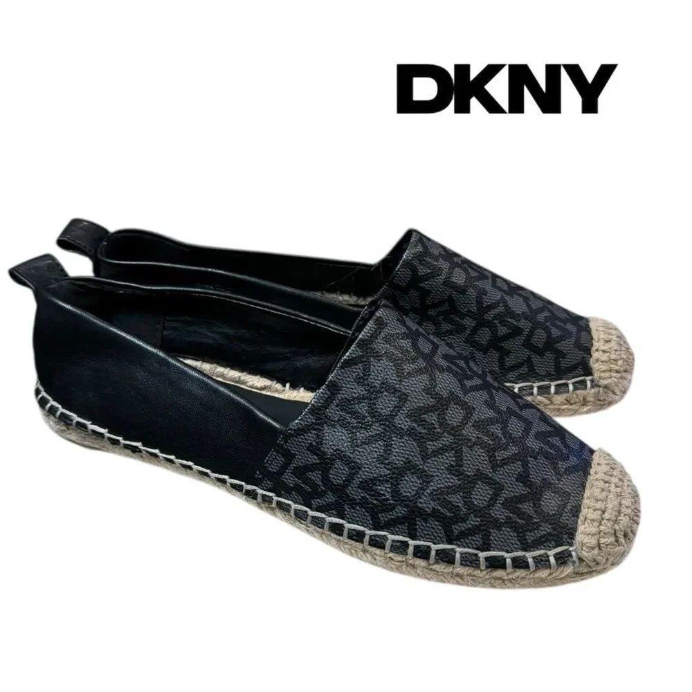 DKNY Mali Women's Black Espadrille Slip-on Loafers Flats 8